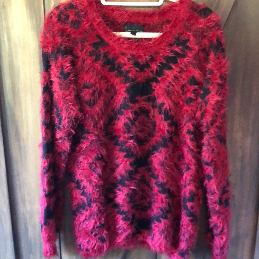 i Jeans by Buffalo furry sweater size XL